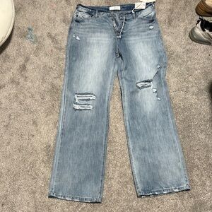 Distressed Light Blue Women's Jeans